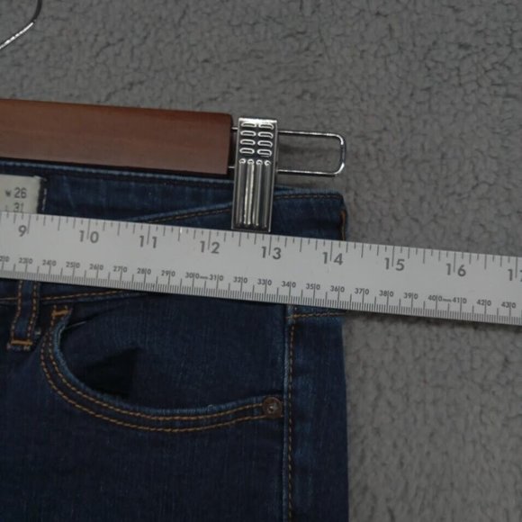 Abercrombie & Fitch Jeans Womens 2R 26x31 Blue Indigo‎ Dark Wash Super Skinny - Picture 4 of 9